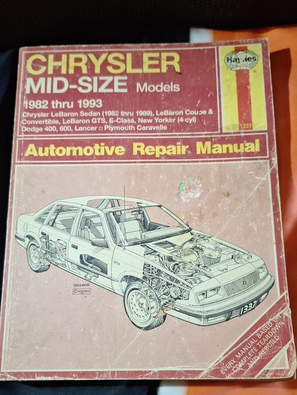 Haynes Mid-Size Models Automotive Repair Manual - Red